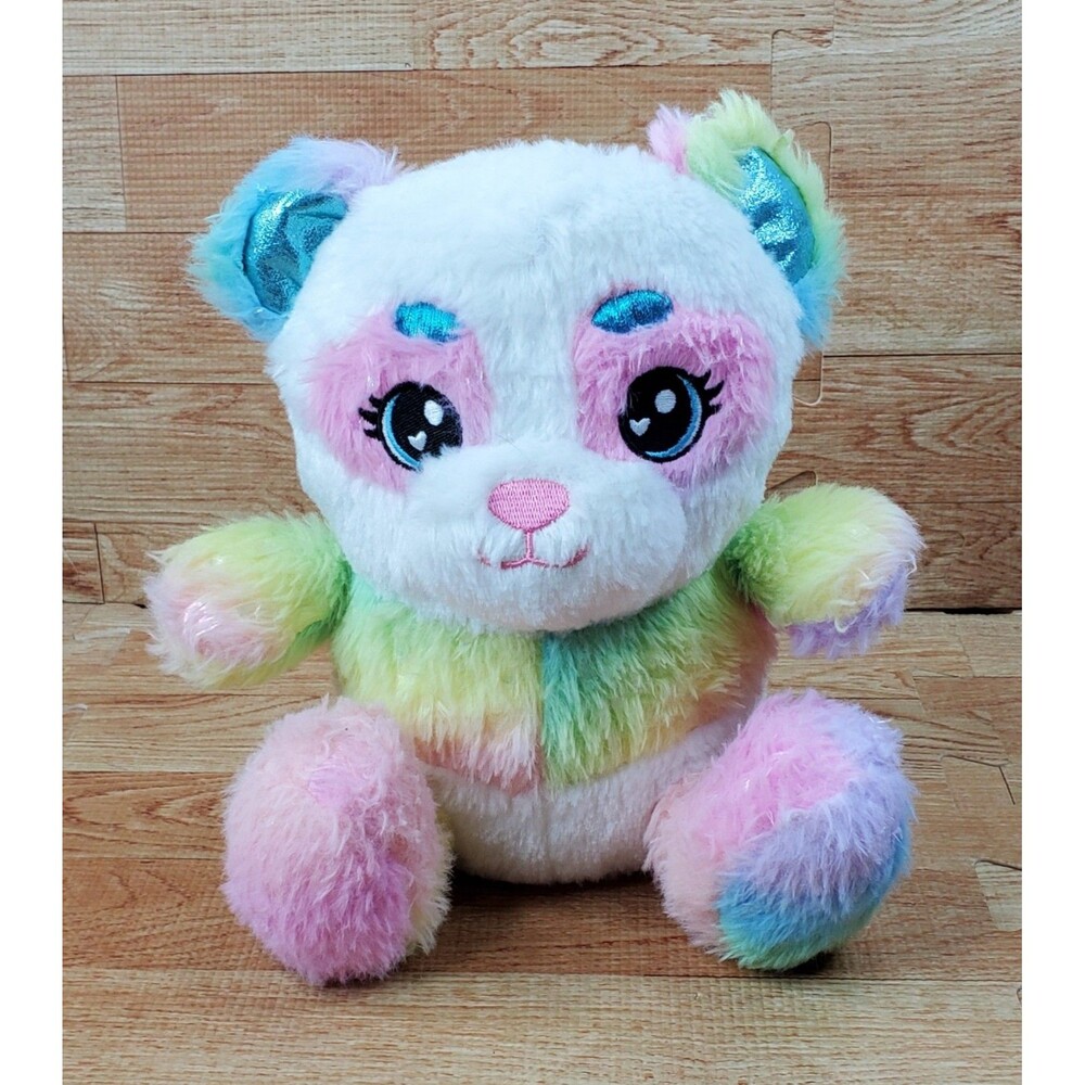 Panda Colorful Pastel Patchwork 9" Plush Stuffed Animal
